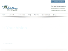 Tablet Screenshot of mynonaeyecare.com